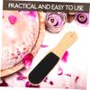 BIUDECO Foot Rasp Callus Remover Wooden Handle Double-Sided Foot File Pedicure Exfoliating Brush view 4