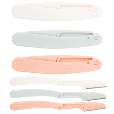 Outanaya 12pcs Facial Razor for Women Eyebrow Kit Trimmer Knife Razor Knife Shaver for Use Lightweight Non-Slip Grip