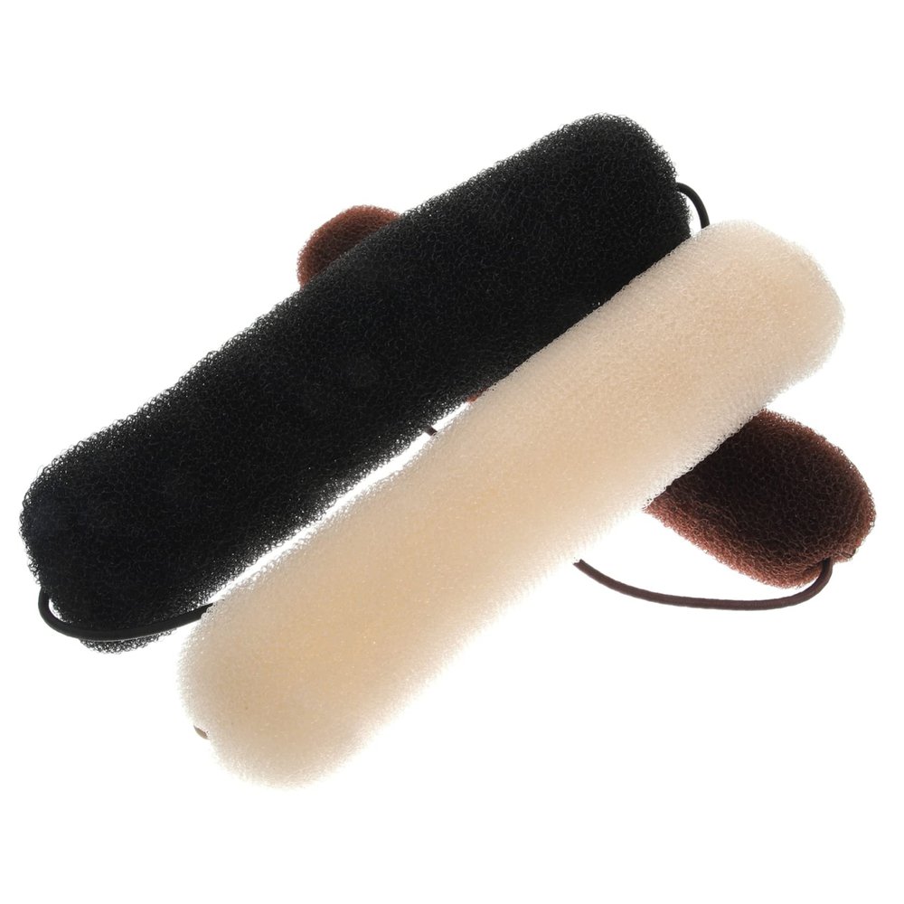 Gogogmee 3pcs Donut Hairstyle Hair Curler Wand Hair Bun Makers Elastic for Women Girls Bun Shaper
