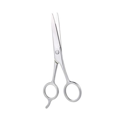 FOYTOKI Stainless Steel Beard Scissors for Men and Eyebrow Trimmer Hairdressing Scissors Beard Care Accessory
