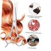 FOYTOKI Stainless Steel Beard Scissors for Men and Eyebrow Trimmer Hairdressing Scissors Beard Care Accessory view 2