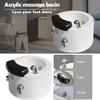 CAJUCA Acrylic Spa Footbath Nail Salon Pedicure Deep Foot Bath Spa with Massage Nail Salon Pedicure Bathtub Footbath Nail Salon Bathtub view 3