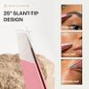 Beauty Power Ultra-Precision Professional Slant Tweezers for Women Facial Hair - German Stainless Steel, Lightweight Black Tweezers for Women & Men, Ideal for Eyebrow & Facial Grooming (Pink) view 2