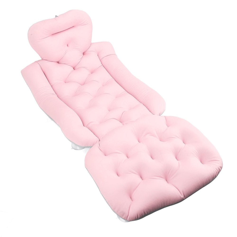 Full Body Bath Pillow for Bathtub, Spa Bathtub Cushion for Head Neck Shoulder Back Support, Bathtub Full Body Mat Adult Bath Mat with Suction Cups, Bath Cushion for Tub (#2)