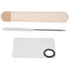 PLAFOPE Professional Makeup Palette Tray Spatula Stainless Steel Mixing Palette for Cosmetics Nail Art view 1