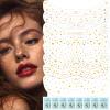 Wugbc Gold & Silver Face Freckles Tattoo - 8 Pcs Sparkle Freckles Temporary Tattoos, Long Lasting Glitter Makeup Speckles Patches - Cute Glitter Combos for Christmas & New Year view 1