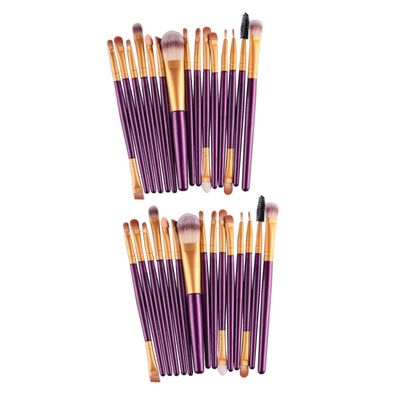 WOONEKY 30pcs Nylon Bristles Blush Brush for Cheeks Makeup Brush Beauty Cosmetics Kit Women Makeup