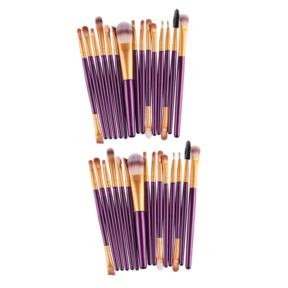 WOONEKY 30pcs Nylon Bristles Blush Brush for Cheeks Makeup Brush Beauty Cosmetics Kit Women Makeup