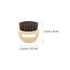 HONMEET 4pcs Beard Brush Comb Styling Kit Brush for Mustache Grooming Tool Portable Horsehair Abs Ring Random Color view 4
