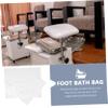 Baluue 80pcs Disposable Foot Tub Liners Thickened Foot Bath Bags for Spa and Pedicure and Breathable Disposable Liners for Beauty Salons and Home Use view 3