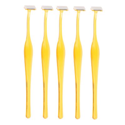 Baluue 5pcs Eyebrow for Women Portable Eyebrow Trimmer Safety Covers Blades and Facial Hair Removal for Travel and Everyday Use Random Color