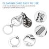 an Ebony Fist in Front of A Black & White American Flag Nail Clippers Toenail Clipper Cutters Minimalist Professional Nail Trimmer Nail Cuticle Cutter for Women Men view 3