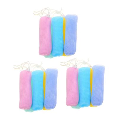 BIUDECO 15pcs Soap Soap Pouches for Bar Exfoliating Pouches Bathing Accessory Drawstring Closure for Travel Home Random Color
