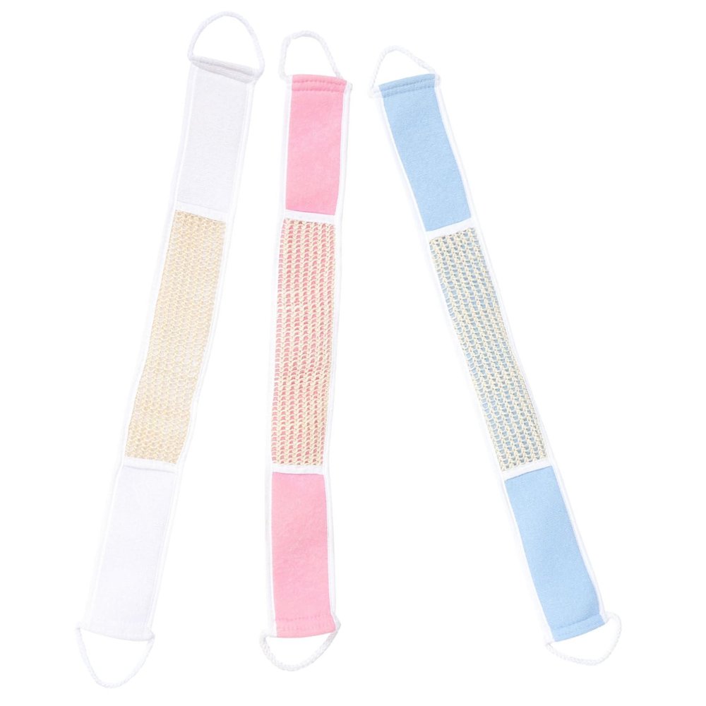 Exfoliating Sisal Bath Bar Towel Long Back Scrubber for Women Men 3 Pack
