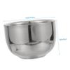 Baluue Stainless Steel Shaving Bowl for Men Soap Foaming Bowl for Shaving Soap Home Barber Essential Capacity for Random Style view 2