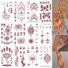 10 Sheets Henna Tattoo Kit, Henna Tattoo Stickers for Women Wedding Party Decorations 646 view 1