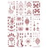 10 Sheets Henna Tattoo Kit, Henna Tattoo Stickers for Women Wedding Party Decorations 646 view 2