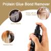 GlamorDove 100ml Keratin Bonding Glue Remover Super Fast Remover Keratin Bond Hair Extensions Remover for Pre-Bonded Extensions Keratin Hot Melt Glue Remover Liquid Remover Hair Extensions Remover view 2