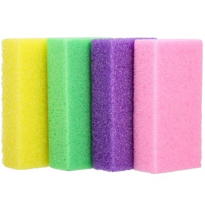BIUDECO 12pcs Pu Foot Pumice Stones for Callus Removal Ergonomic Foot Scrubber Tools in Bright Colors at Home The Go