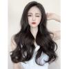 tanyunji001 Wigs, One-piece Wig Piece Big Wave U-shaped Curls Fluffy Hair Volume Wig Girls Long Hair No Trace Hair Extension Piece,Wigs to Cover Baldness(Light brown,60CM/23.6 inches) view 2