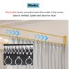 CHZDPP Privacy Curtains for Room Divider, Hospital Curtains for Sickroom/Postpartum Centers/Beauty Salons, Blackout Curtain for Massage Parlors/Tattoo Shop(White (1pc),Rod Length 2.3m/7.5ft) view 3