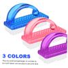BUGUUYO 6pcs Sturdy Plastic Handle Nail Brush Manicure Clean up Brush for Nails Comfortable to Hold view 3