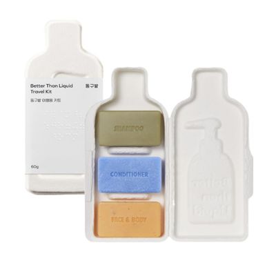 Bar Travel Set Solid Shampoo Conditioner Body Eco Toiletries Better Than Liquid