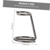 VINTORKY 1pc Brush Holder Shaving Set Organizer for Home Barbershop Neat Beard Care Tool Resistant Stand for Men Gunmetal Finish view 2