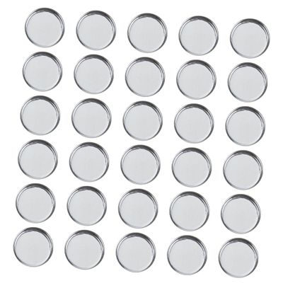 Baluue Blush and Bronzer Palette 30pcs Empty Round Metal Pans Cosmetic Accessory