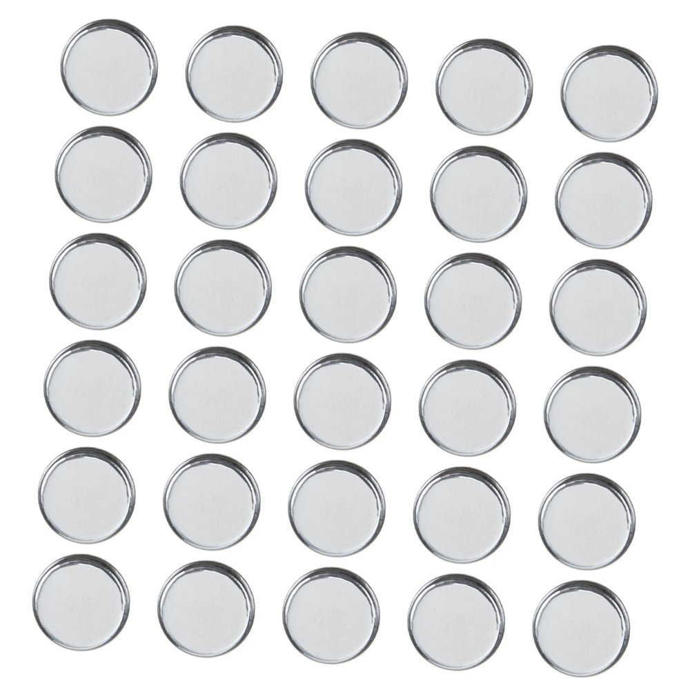 Baluue Blush and Bronzer Palette 30pcs Empty Round Metal Pans Cosmetic Accessory