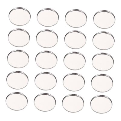 Baluue 20pcs Round Eyeshadow Diy Palette Metal Magnetic Storage Container for Makeup Durable and Portable Empty Eyeshadow Tray for Travel and Daily Use