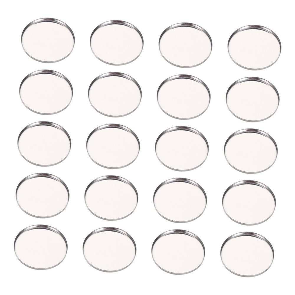 Baluue 20pcs Round Eyeshadow Diy Palette Metal Magnetic Storage Container for Makeup Durable and Portable Empty Eyeshadow Tray for Travel and Daily Use