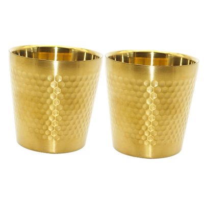 Baluue 2pcs Stainless Steel Shaving Bowl for Men Simple Design Foaming Cup for Shaving Cream and Soap for Home and Barber Use