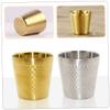 Baluue 2pcs Stainless Steel Shaving Bowl for Men Simple Design Foaming Cup for Shaving Cream and Soap for Home and Barber Use view 2