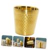 Baluue 2pcs Stainless Steel Shaving Bowl for Men Simple Design Foaming Cup for Shaving Cream and Soap for Home and Barber Use view 3
