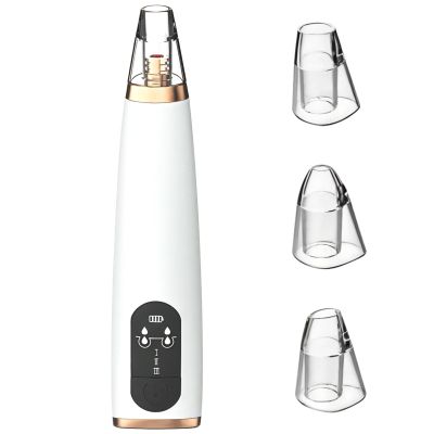 Electric Blackhead Remover Vacuum, Three Suction Heads, Abs Material, Rechargeable Device For Facial Cleansing