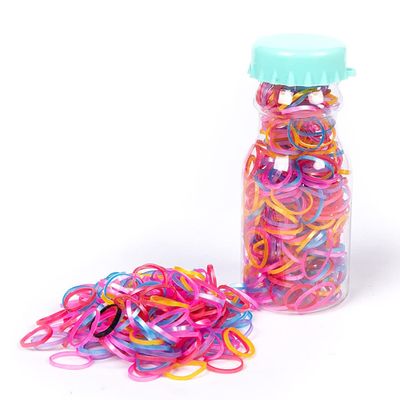 130/260pcs Rubber Hair Bands Rubber Hair Elastics Hair Tie Kids Girls Strong Hair Accessories Ponytail Holders
