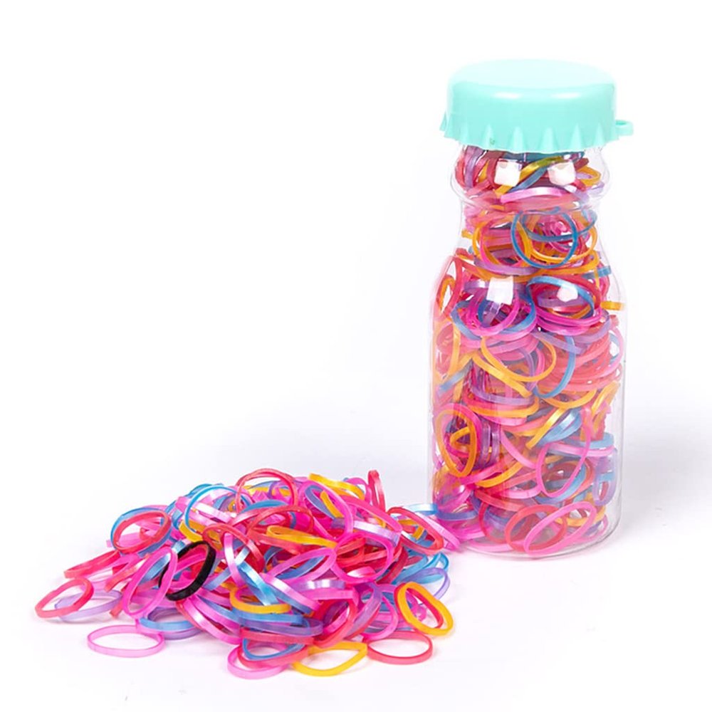 130/260pcs Rubber Hair Bands Rubber Hair Elastics Hair Tie Kids Girls Strong Hair Accessories Ponytail Holders