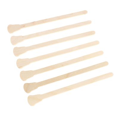 PLAFOPE 100pcs Wooden Hair Removal Stick Waxing Spatula for Flyaways Brows Original Wooden Easy to Use for Hot Wax Strip Wax