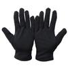 Didiseaon 12pairs Moisturizing Cotton Gloves Black Fingerless Work Gloves for Women Safety Warm Protective view 1