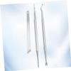 NOLITOY 3pcs Stainless Steel Pedicure Knife Set Nail Accessories Cuticle Fork Dead Skin Remover for Home Salon view 2