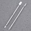 BIUDECO 2pcs Stainless Steel Cuticle Spoon Pusher Tool Kit for Manicure and Pedicure Care Nail Cuticle Remover for Smooth Nail Prep and Treatment view 4