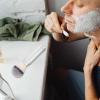 Baluue Men Shave Brush Travel Shaving Brush for Men Portable Beard Brush Shaving Accessory Mustache Brush for Men view 3