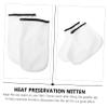Didiseaon 2pairs Moisturizing Paraffin Wax Bath Gloves Booties Set for Hand and Foot Care Reusable Exfoliating Mitts for Spa and Home Use for Dry Skin Treatment view 3
