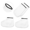 Didiseaon 2pairs Moisturizing Paraffin Wax Bath Gloves Booties Set for Hand and Foot Care Reusable Exfoliating Mitts for Spa and Home Use for Dry Skin Treatment view 4