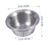 BIUDECO Stainless Steel Shaving Stand Bowl Brush Razor Holder Men's Shaving Bowl Mug view 4