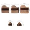 1 Box of 6 PCs Chocolate Color Quick Makeup Foundation Puff Set, Foundation Sponge Puff Cushion Puff Mini Powder Puff Collection view 4