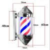 DXYOYONGMZ Barber Pole Light, Rotating Hair Salon Open Sign, Traditional Barber Pole Rotating Barber Pole LED Light, Wall-Mounted Waterproof LEDs for Outdoor Hairdressing(Black White) view 2