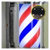 DXYOYONGMZ Barber Pole Light, Rotating Hair Salon Open Sign, Traditional Barber Pole Rotating Barber Pole LED Light, Wall-Mounted Waterproof LEDs for Outdoor Hairdressing(Black White) view 4