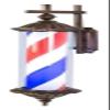 DXYOYONGMZ Barber Pole Light, LED Barber Pole Light, Salon Open Sign, Barber Pole LED Light, European Vintage Hair Salon Logo Waterproof Rotating Light, Outdoor Wall Light(Blue) view 1